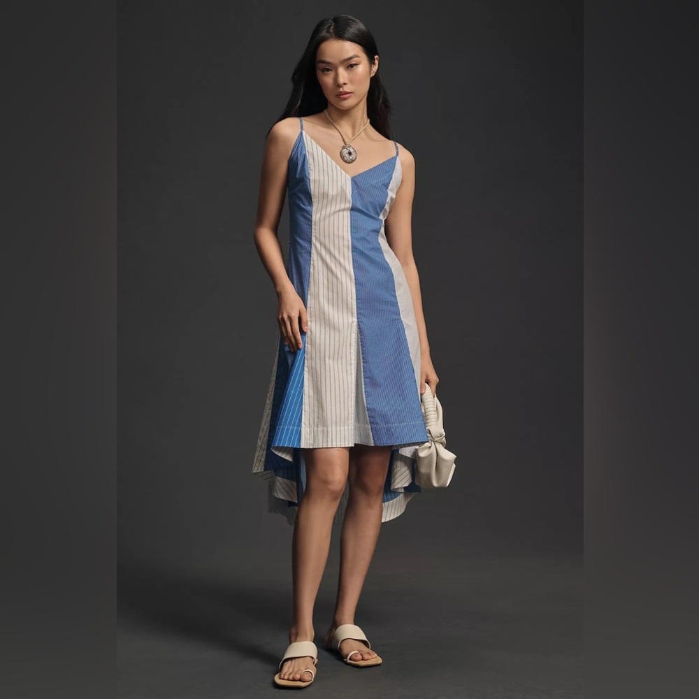 NWT- Anthropologie Plenty by Tracy Reese V-Neck High-Low Dress Size: XS